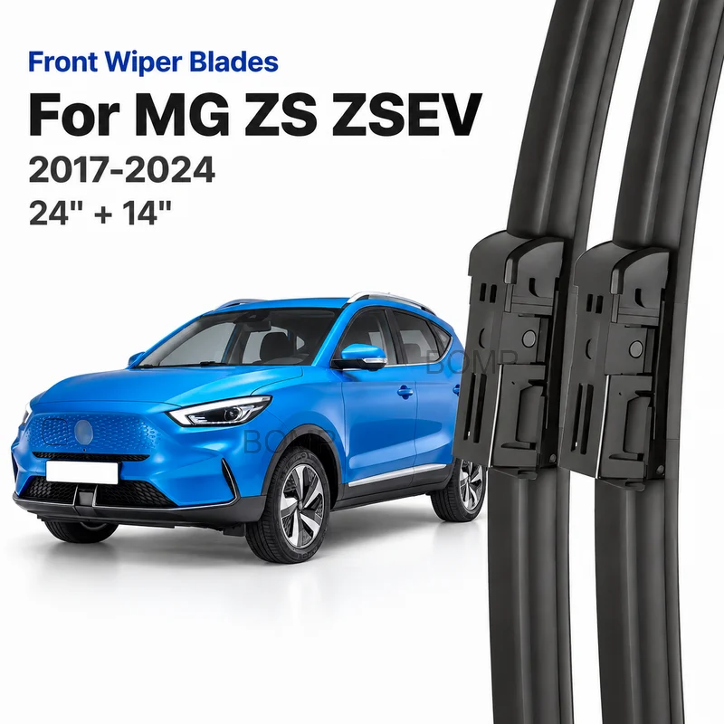 For MG ZS ZSEV 2017-2024 2018 2019 2020 2021 2022 Wiper Front Wiper Blades Windshield Windscreen Window Brush 24"+14"