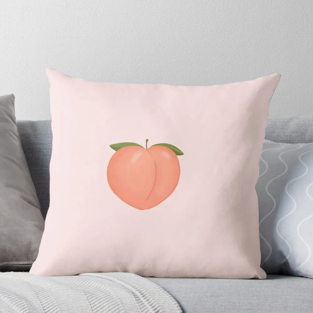 

Peach Throw Pillow pillow pillowcase ornamental pillows