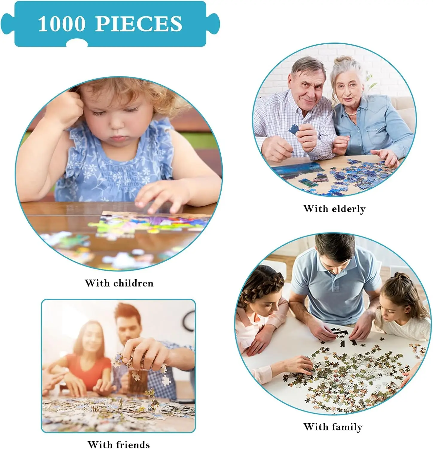 Mountain Lake Campsite Wildlife Wooden Jigsaw Puzzle 520 Pieces Hotel Lobby Decor Family Party Game Housewarming Gift Challenge