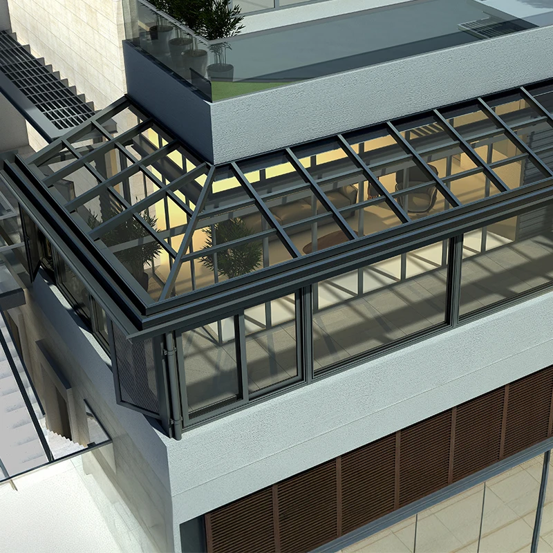 Wholesale Household Sunrooms, Panoramic Glass Daylight Rooms, Balcony/Patio Insulated & Sun-Shading Sunrooms