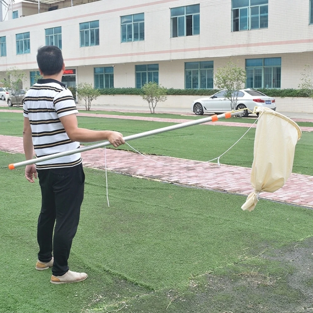 Bee Swarm Catcher Collection Bag Aluminum Pole Honey Bee Harvesting Equipment Professional Beekeeping Farm Tools