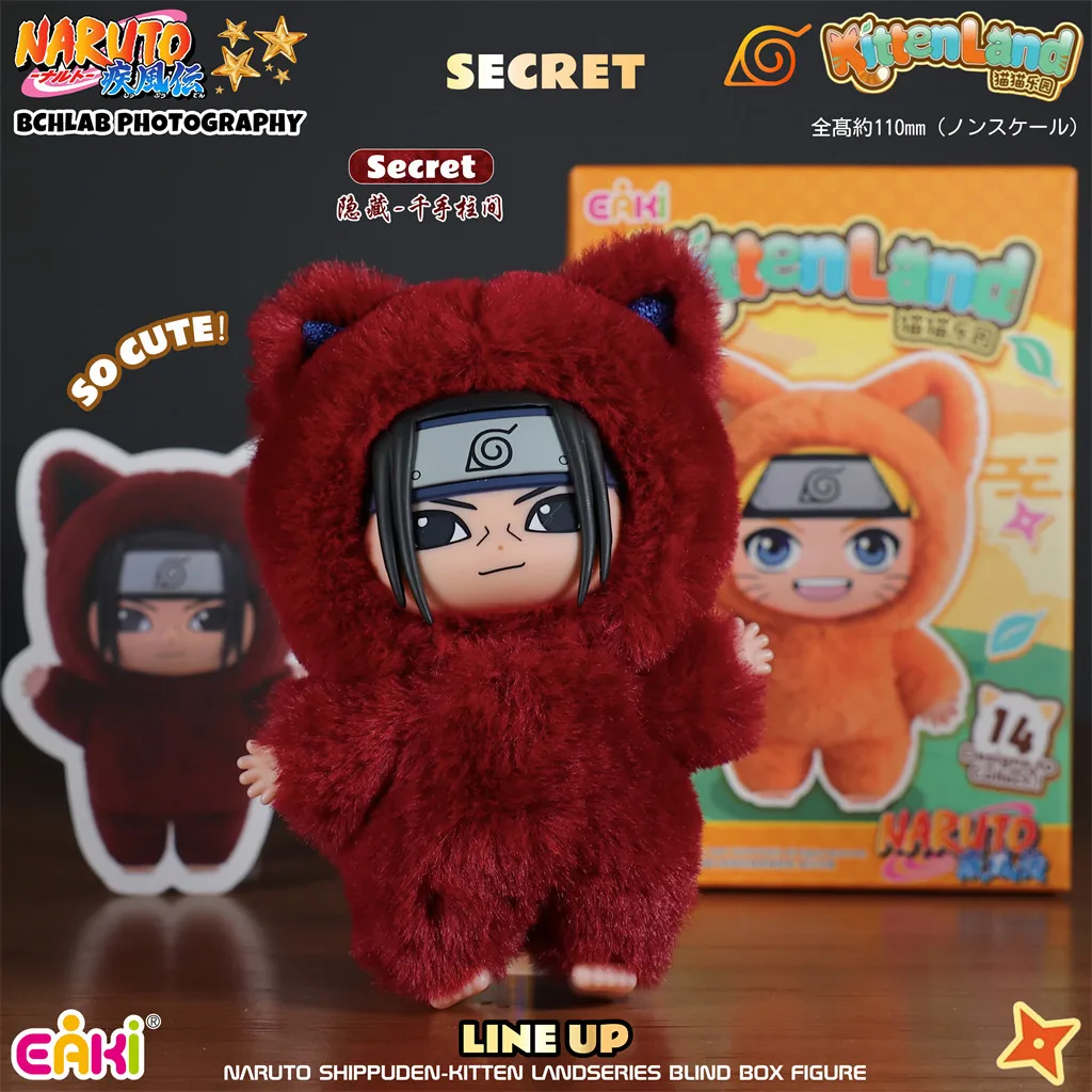 Brandneu auf Lager: Original EAKI Naruto Shippuden KittenLand Vinyl-Serie – Dritte Blindbox Plüschfigur Modellspielzeug – Weihnachtsgeschenke