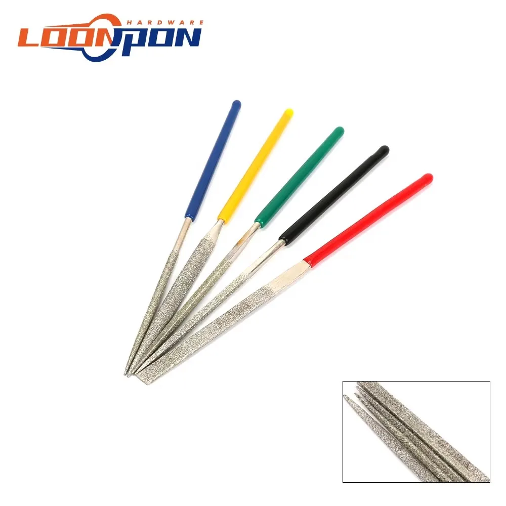 

Набор алмазных игольчатых напильников, 5 шт., мини 2 мм * 100 мм, алмазный шлифовальный инструмент для рукоделия для керамической плитки, стекла, камня, высокое качество