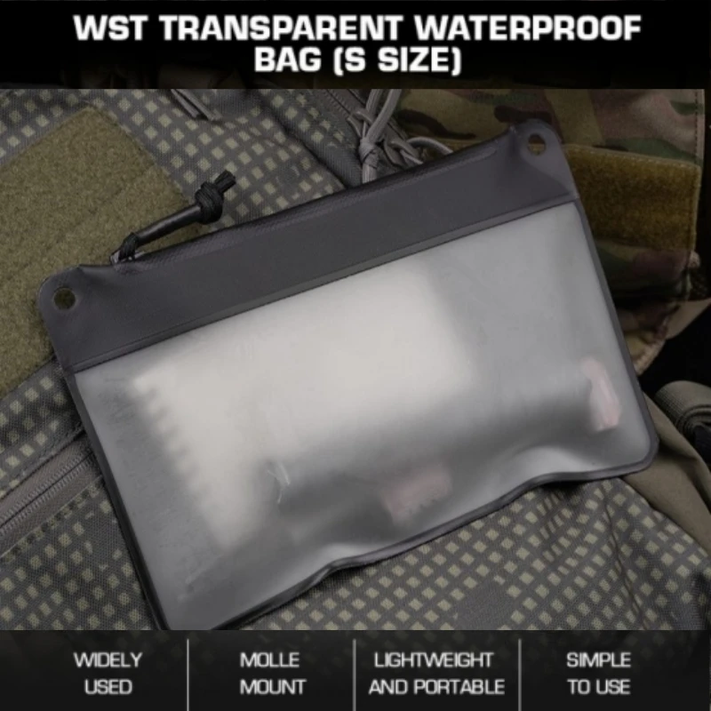 

Outdoor transparent waterproof bag (S), outdoor hiking transparent camping waterproof bag