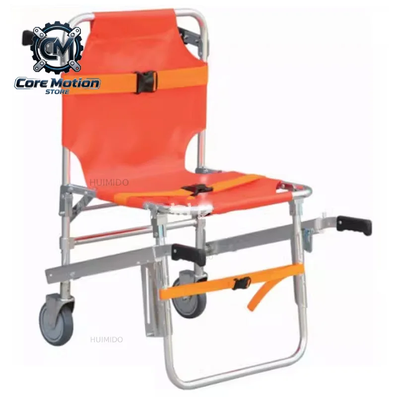 Wheeled Hand Cart for Stair Navigation Home Fire Emergency Evacuation Chair Ambulance Folding Hand Cart