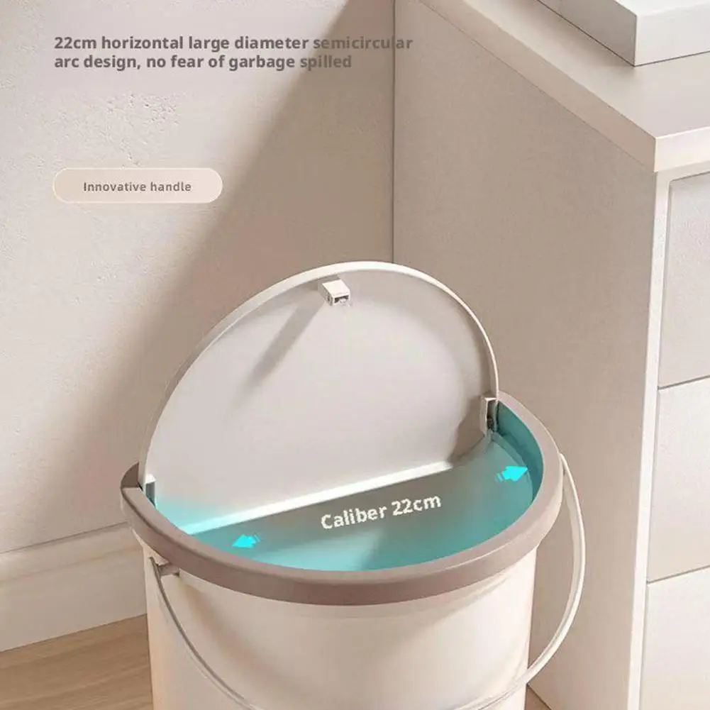 10L سلة المهملات سلة المهملات مع غطاء ل RV قوارب التخييم متنقل مريحة للتثبيت على الأبواب أو الجدران قمامة السيارة #3