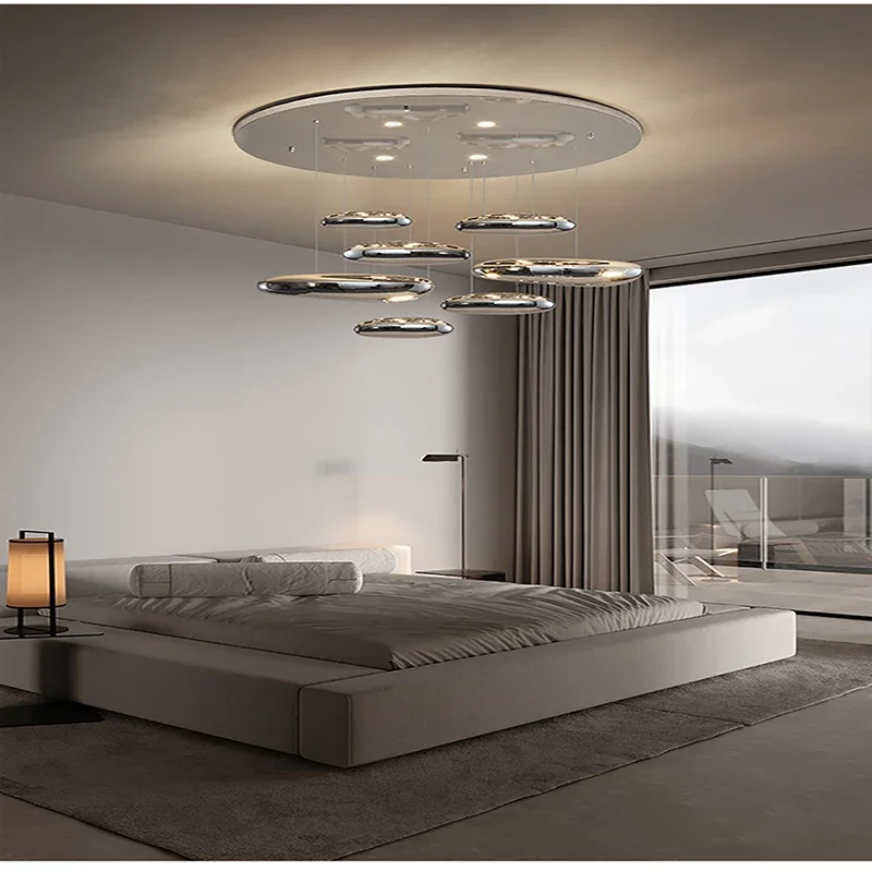 

Italian style creative simple water drop chandelier Nordic style designer design Tailor-made for light luxury The ceiling lamps