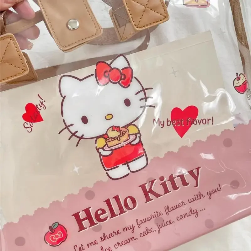 حقيبة كروس هالو كيتي سينامورول كورومي حقيبة كتف ذات سعة كبيرة حقائب محمولة لطيفة على شكل رسوم كرتونية للنساء