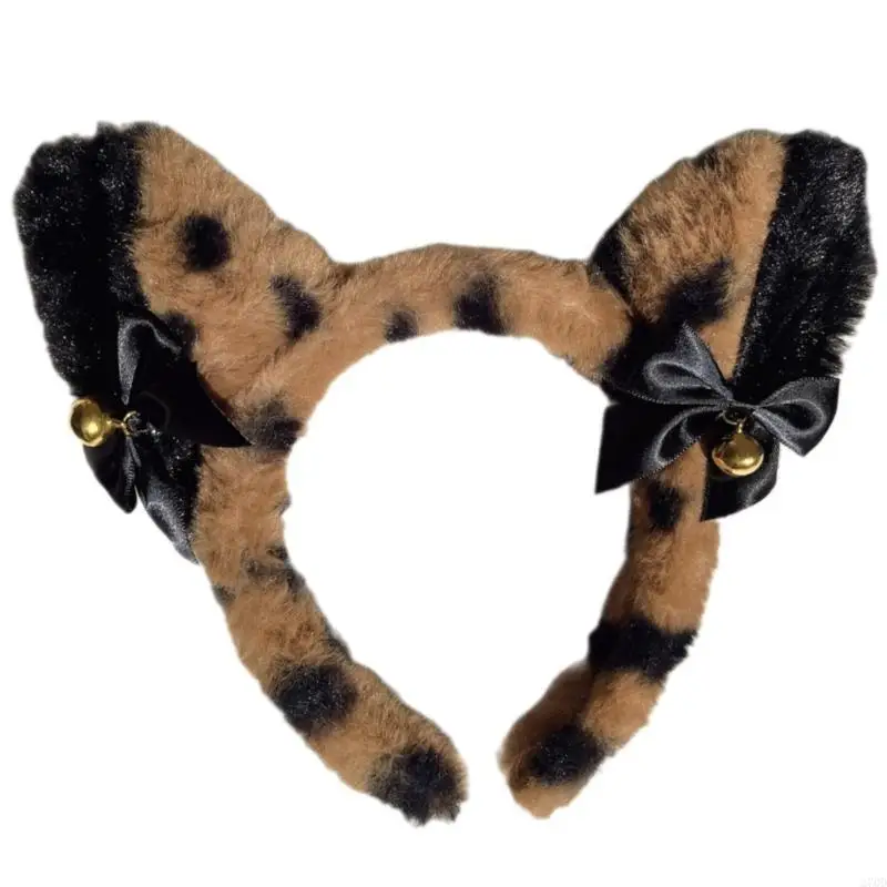 270D ที่ไม่ซ้ำกัน Fuzzy แมวหู Bells Soft Plush อุปกรณ์เสริมผมสนุกเพิ่มเติมสำหรับงานปาร์ตี้เครื่องแต่งกายและทุกวันสไตล์