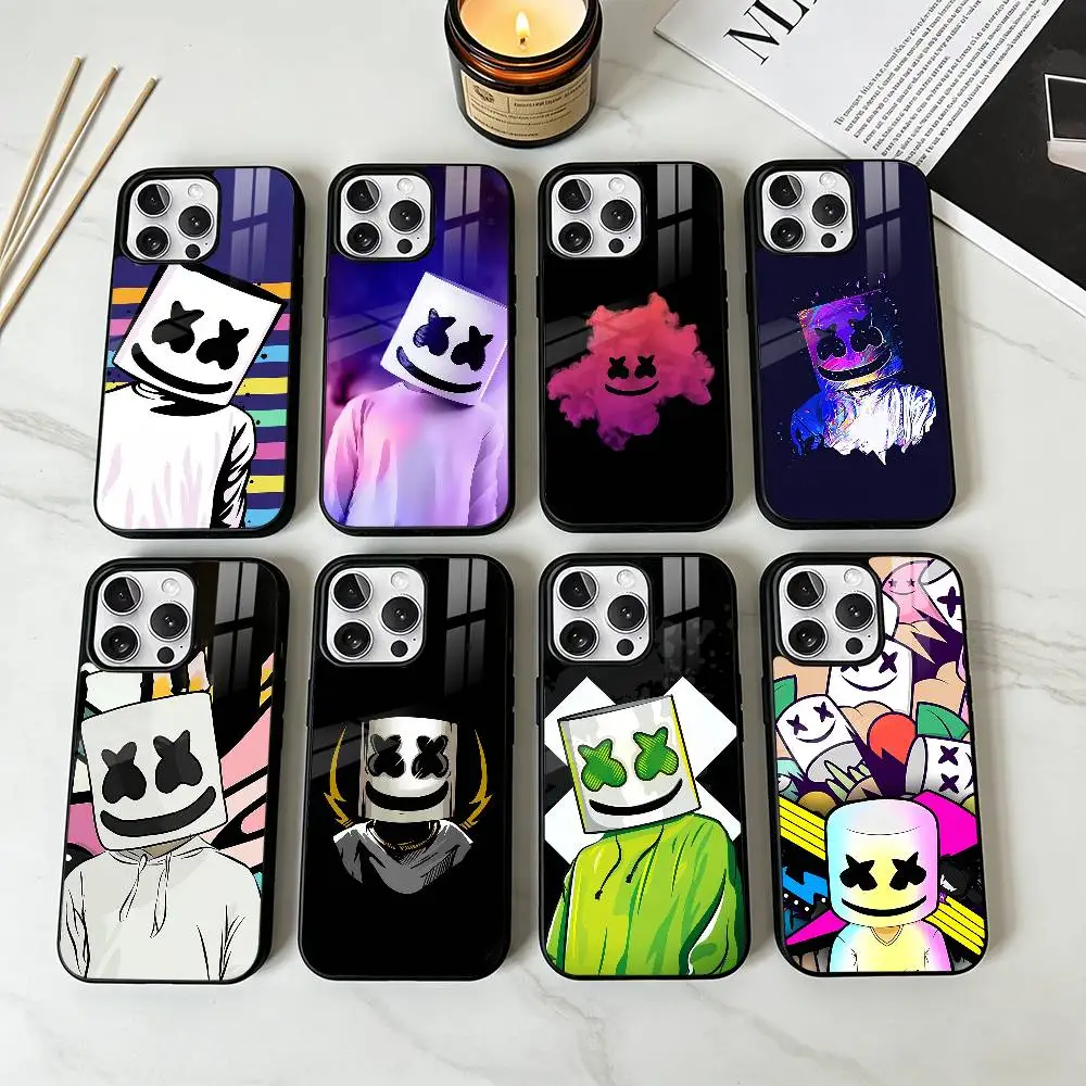 

DJ Marshmello Phone Case For iPhone17,16,15,14,13 Plus,Pro Max Magnetic For Magsafe Wireless Charging