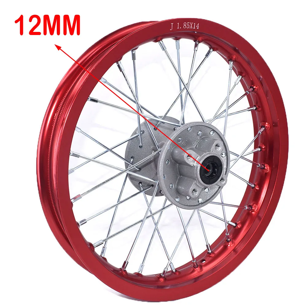 1.85-14 Rear Rims 14inch Aluminum Alloy Wheel Rims 32 Spokes 1.85x14\