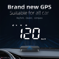 M3 HUD Obd2 Display on-board Computer Car Head-up Display Windshield Big Font Projection E-OBD and GPS Suitable for All Cars M1