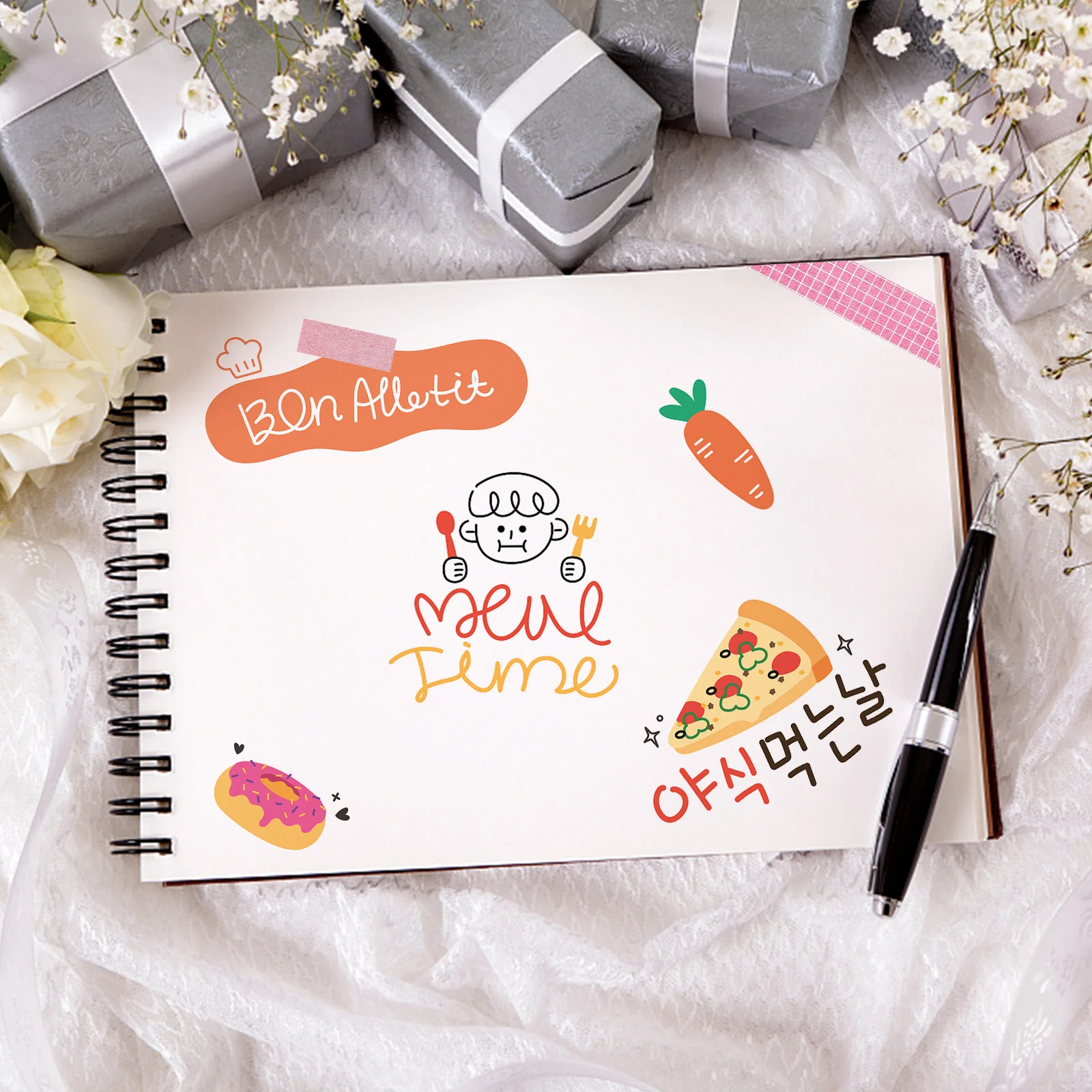 

8 Rolls Washi Tape Decorative Simple Style Adhesive Paper Tapes for DIY Gift Wrapping Scrapbook Crafts Washi Tape