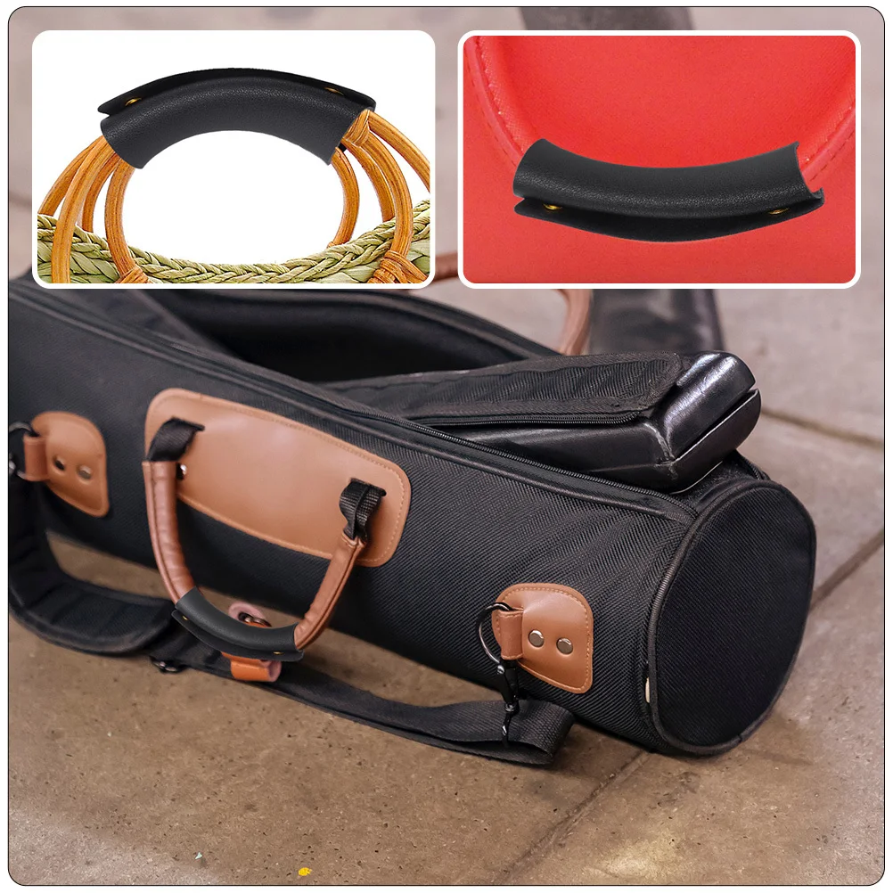 

2Pcs PU Bag Handle Wrap Cover Protective Sleeve for Luggage Handbag Comfort Grip Handle Wrap Handbag Grip Cover