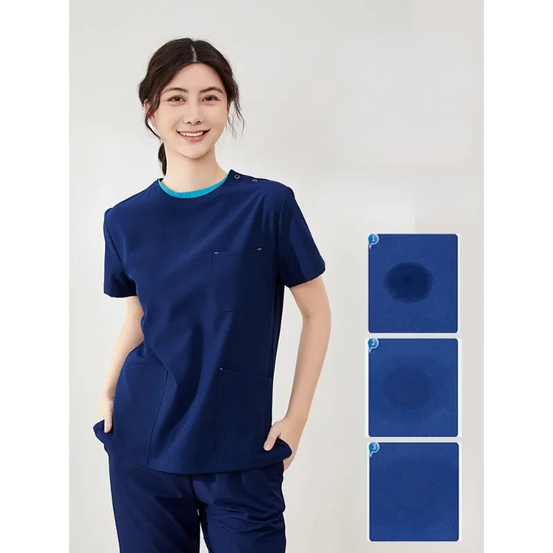 New Quick-Dry Sport Medical Scrub Set Performance Stretch and Comfortable - Top and Pant Doctor Nurse Outfit Scrubs Uniform