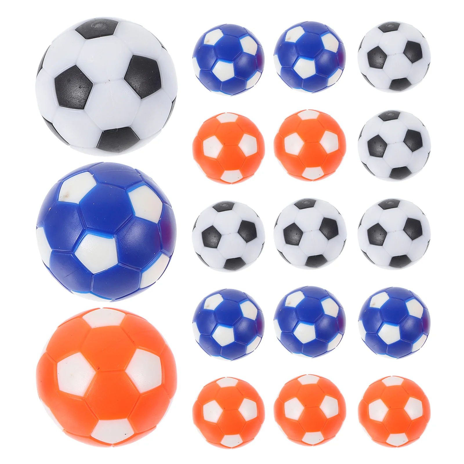 18 Pcs 's Table Football Desktop Foosball Soccer Balls Replacement Replacements