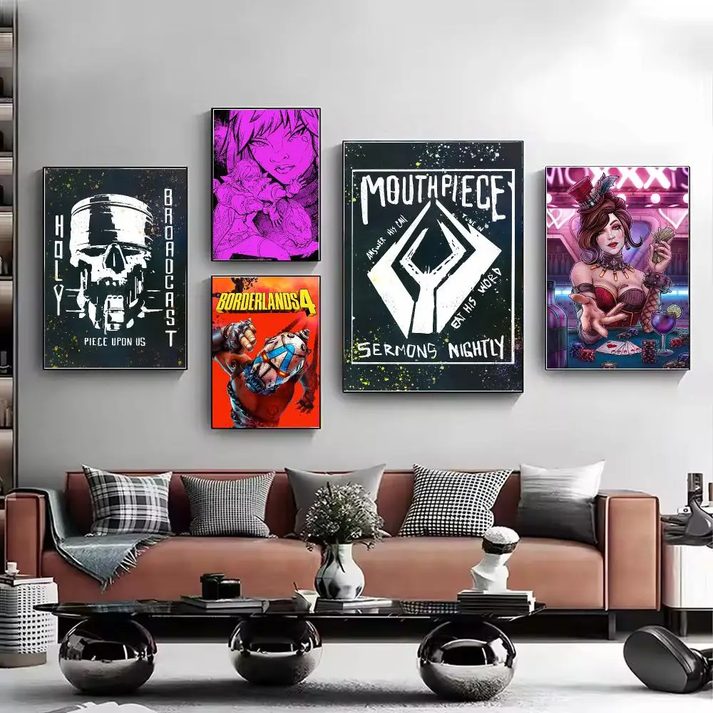 Game Borderlands Poster HD Decorative Wall Art Aesthetic Home Decor for Living Room Bedroom Café Office Modern Stylish Gift