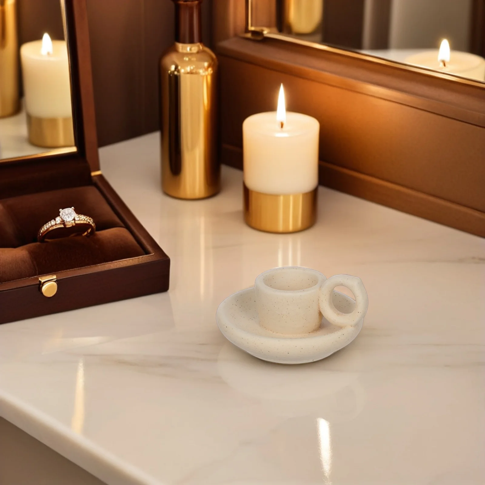 

2Pcs Nordic Ceramic Holder Elegant Tabletop Candelabra for Dining Table Wedding Christmas Decor Decorative Candlestick