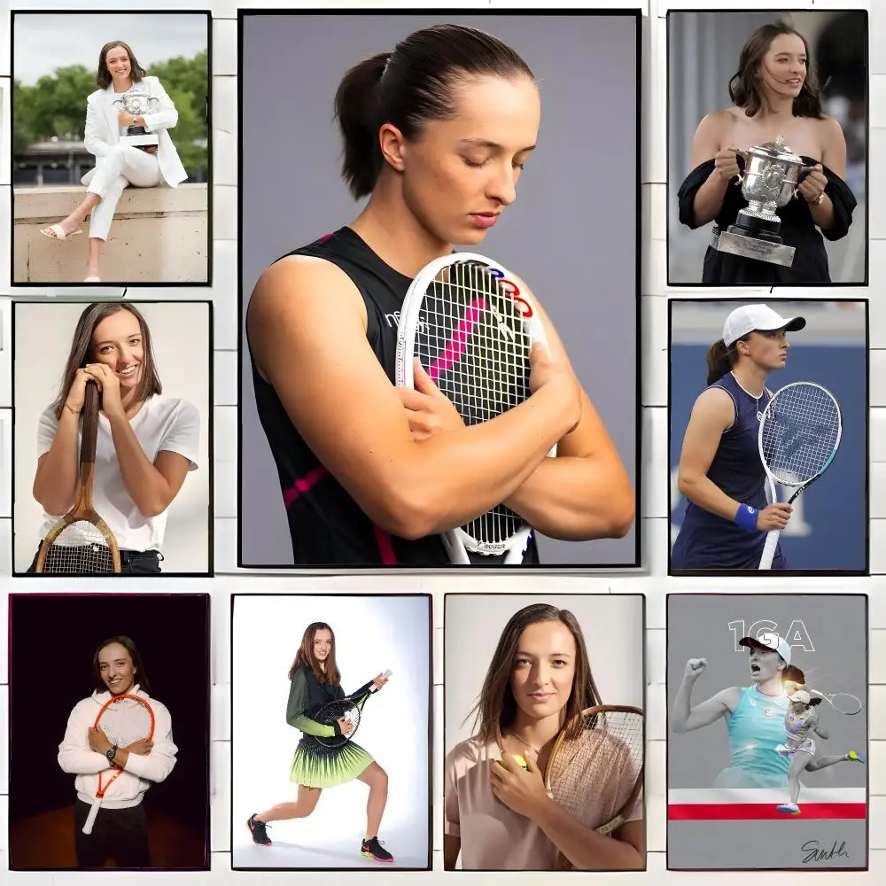 Champion Athlete I-Iga Swiatek Poster Wall Art Print Decorative Mural Home Decor Gift Unframed