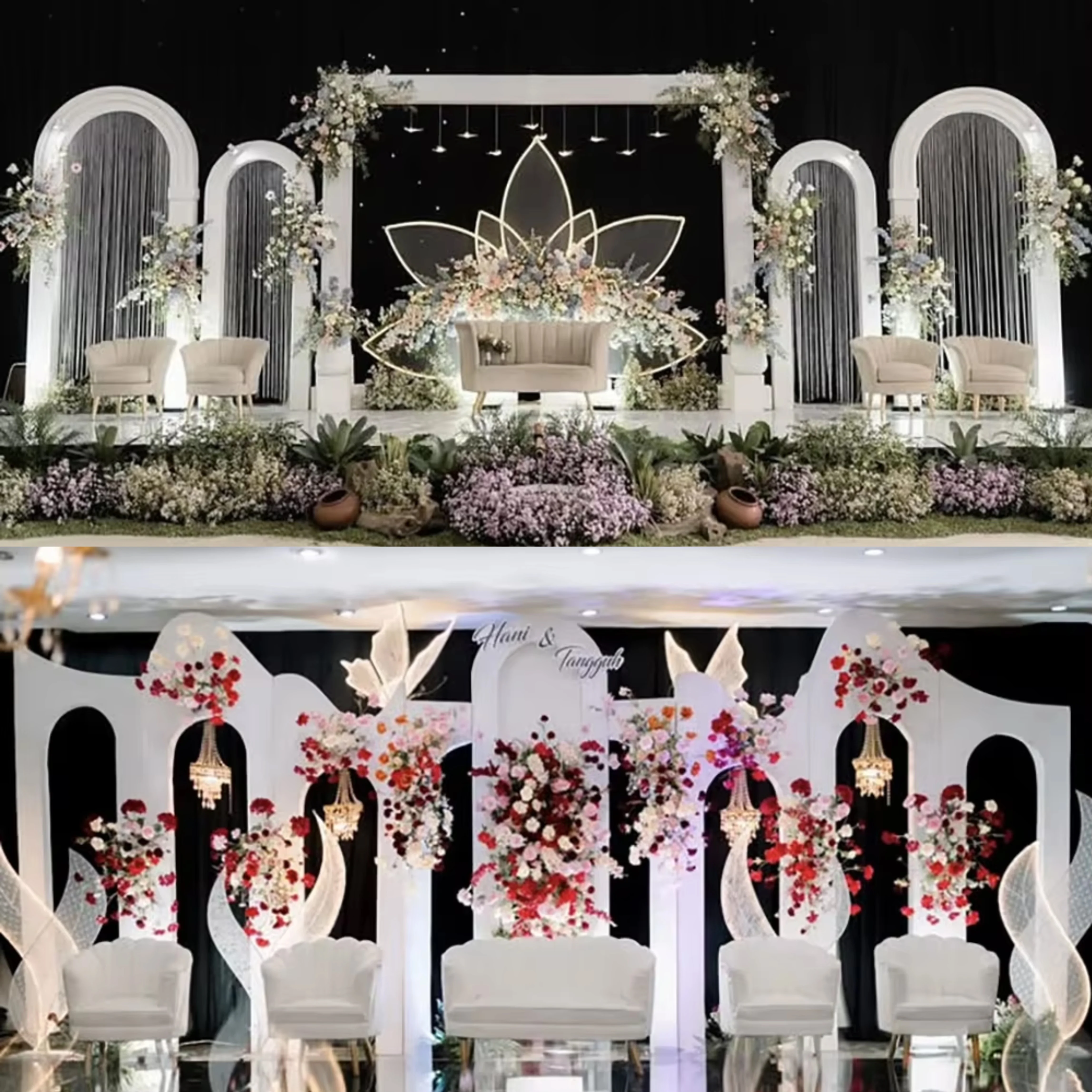 Fsdkx Top Quality Square Wedding Arch White Pvc Hotel Weddi…
