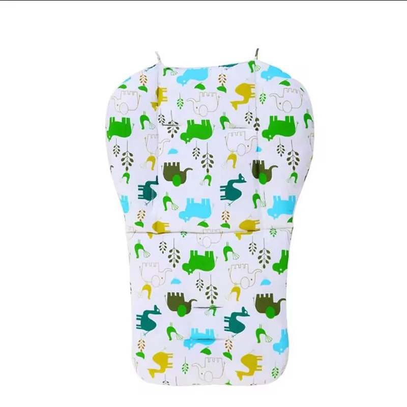 Cojín para silla de comedor suave y cómodo para niños y niñas, almohadilla Universal para cochecito, patrón de estampado de dibujos animados, estera de algodón para cochecito de bebé