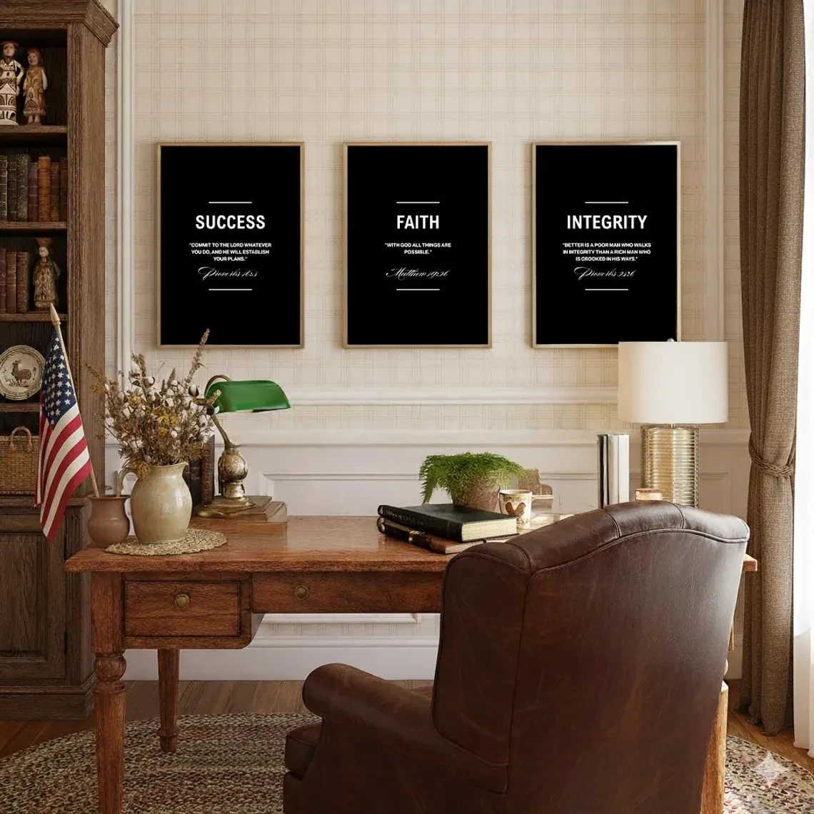 3pcs frameless Canvas Painting Modern Scripture Verses Bible Quotes Wall Art Print Canvas Painting Poster Picture For Living Roo