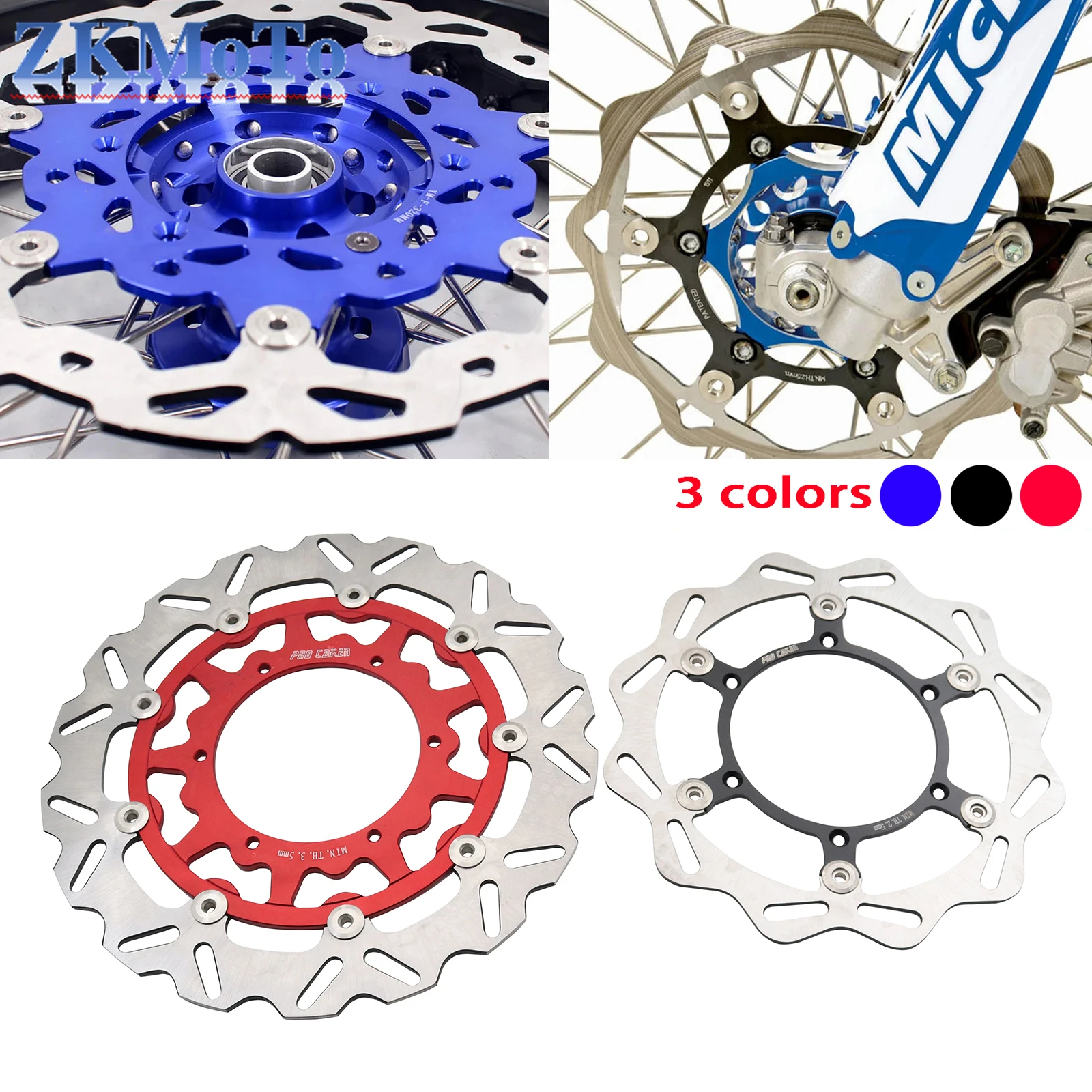 Motorcycle 270mm 320mm brake disc For YAMAHA YZ125 YZ250 YZ250F YZ250FX YZ250X YZ400F YZ426F YZ450F WR 1998 1999 2000 2001-2021