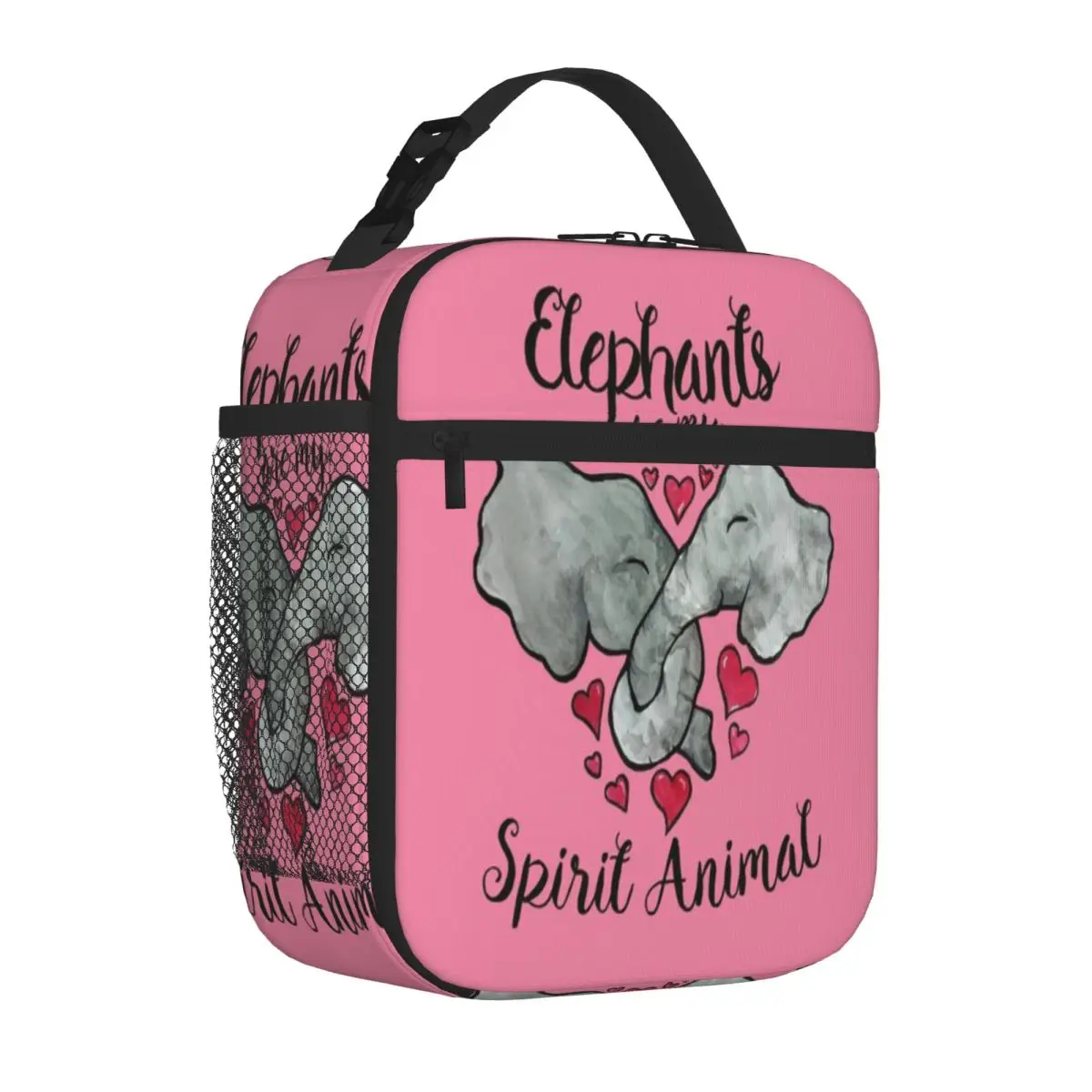 Bestselling Elephants Are My Spirit Animal Plant Print Compact Lunch Bag Countryside Trip Foldable Lunch Bag