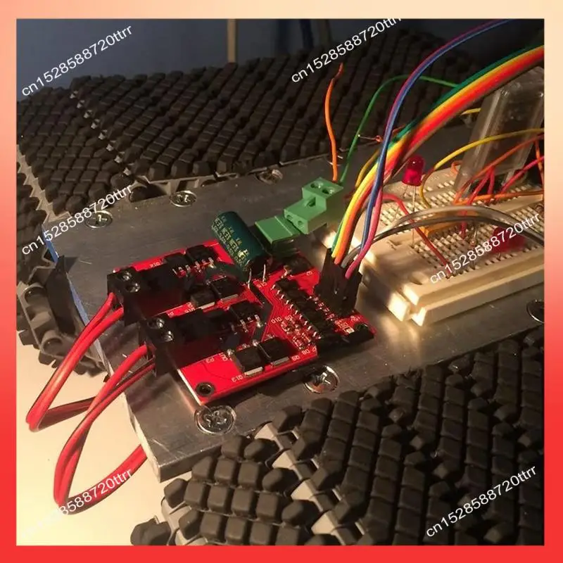 ABNR 1 قطعة الأحمر 7A 160 واط عالية الجودة محرك وحدة 12 فولت 24 فولت ثنائي القناة موتور تيار مباشر نموذج مشغل #2