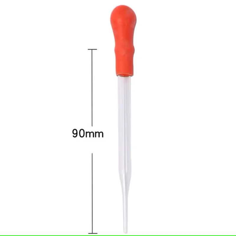 Conta-gotas de vidro com cabeça de plástico