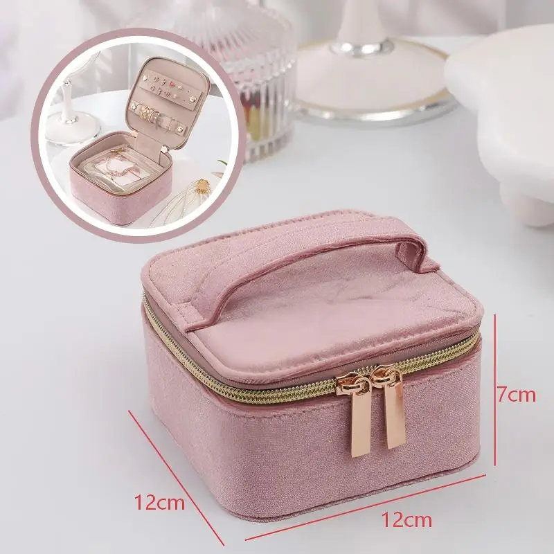 Multi Colored Hand-held Jewlery Box Necklace Set Storage Bag Earring Ring Bracelet Earring Jewelry Boxes Organizer