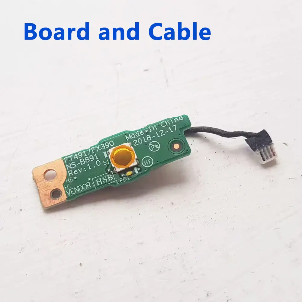 لينوفو ثينك باد X390 X395 T490S T495S ET491 محمول زر الطاقة مجلس كابل التبديل إصلاح الملحقات NS-B891 01YN272