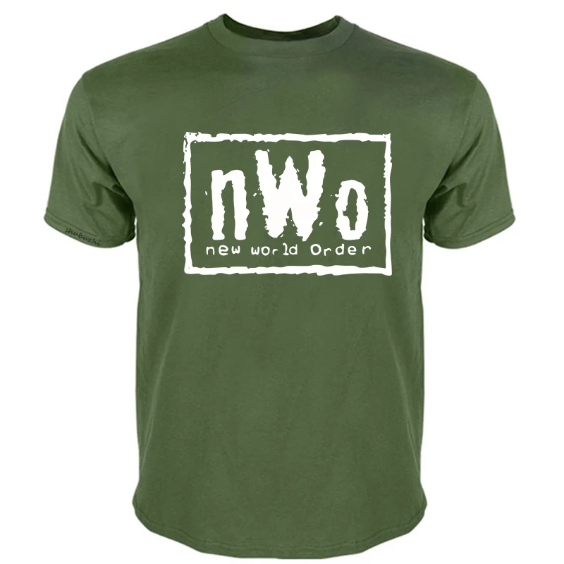 nWo T-Shirt Wrestling Vest LWO Elite Wolfpac M- XXL Summer Men\'S fashion Tee Short Sleeve Comfortab