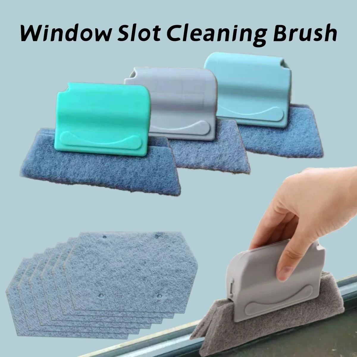 

Windows Slot Cleaner Brush Window Groove Cleaning Cloth Kitchen Cleaning Window Cleaning Brush Clean Window Slot Clean Tool 1PCS