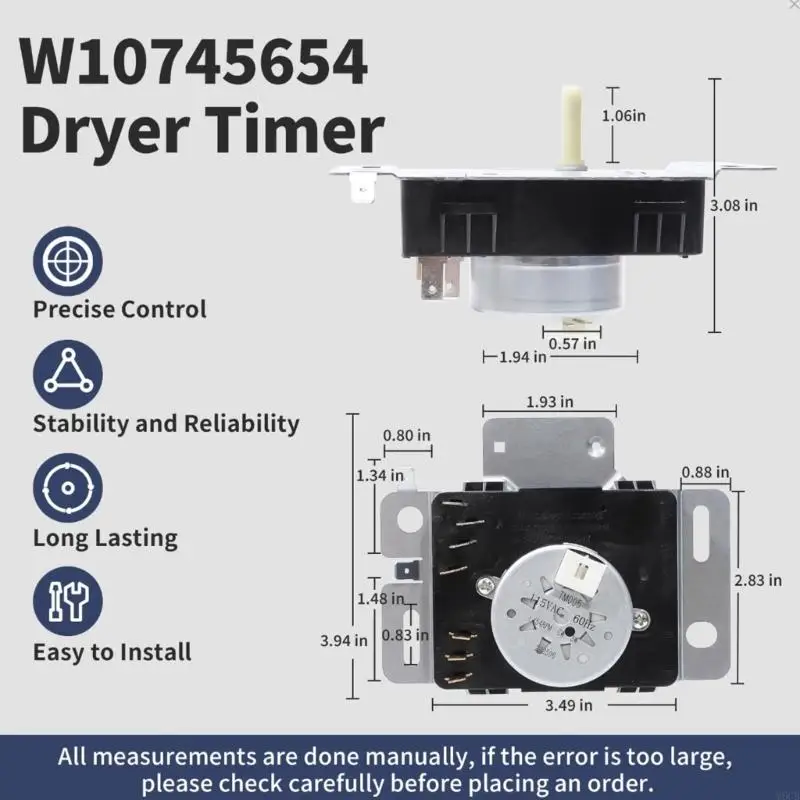 M6CB Upgraded W10745654 Dryer Timer Replacement for  NGD4655EW0 NGD4655EW1 NGD4655EW2