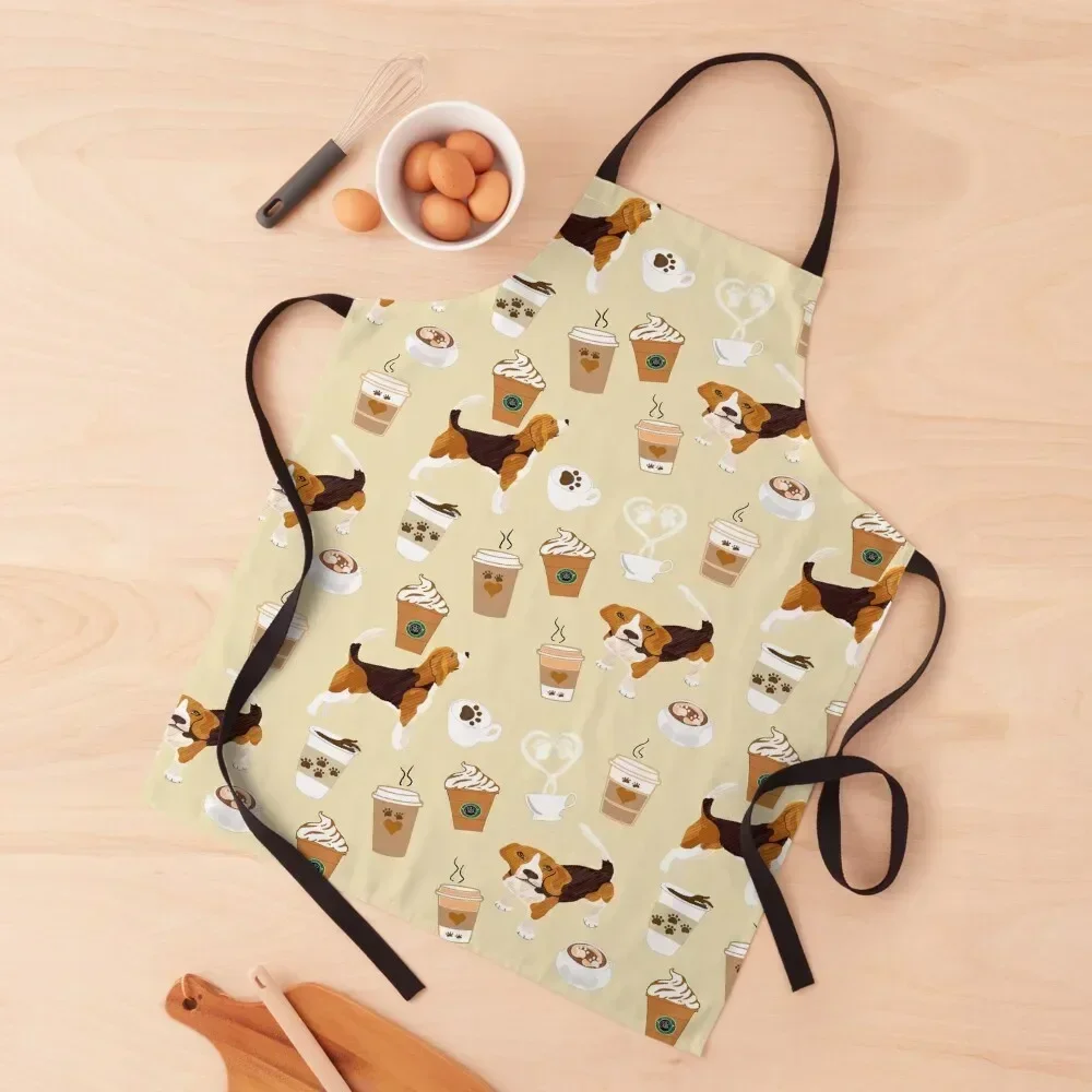 

Beagle pattern - Beagle mother gifts owner -dog lover lover art things- mom Apron waterproof for women For Man Apron