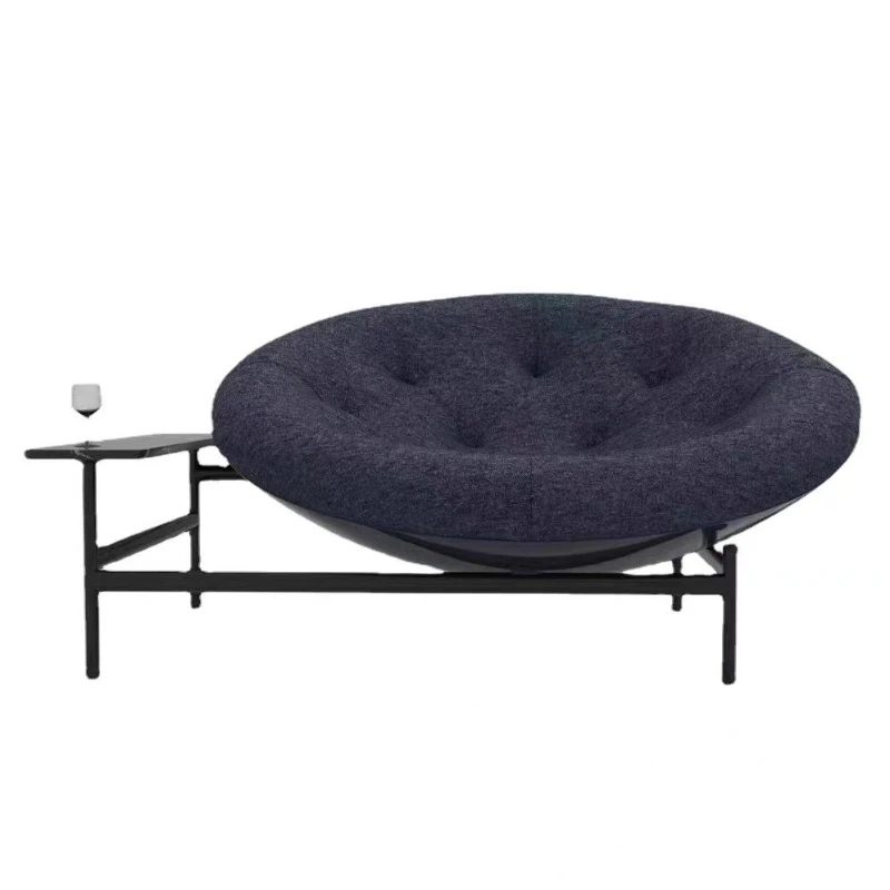 

Italian minimalist fashion leisure chair, fully furnished designer sun sofa chair, light luxury art furniture