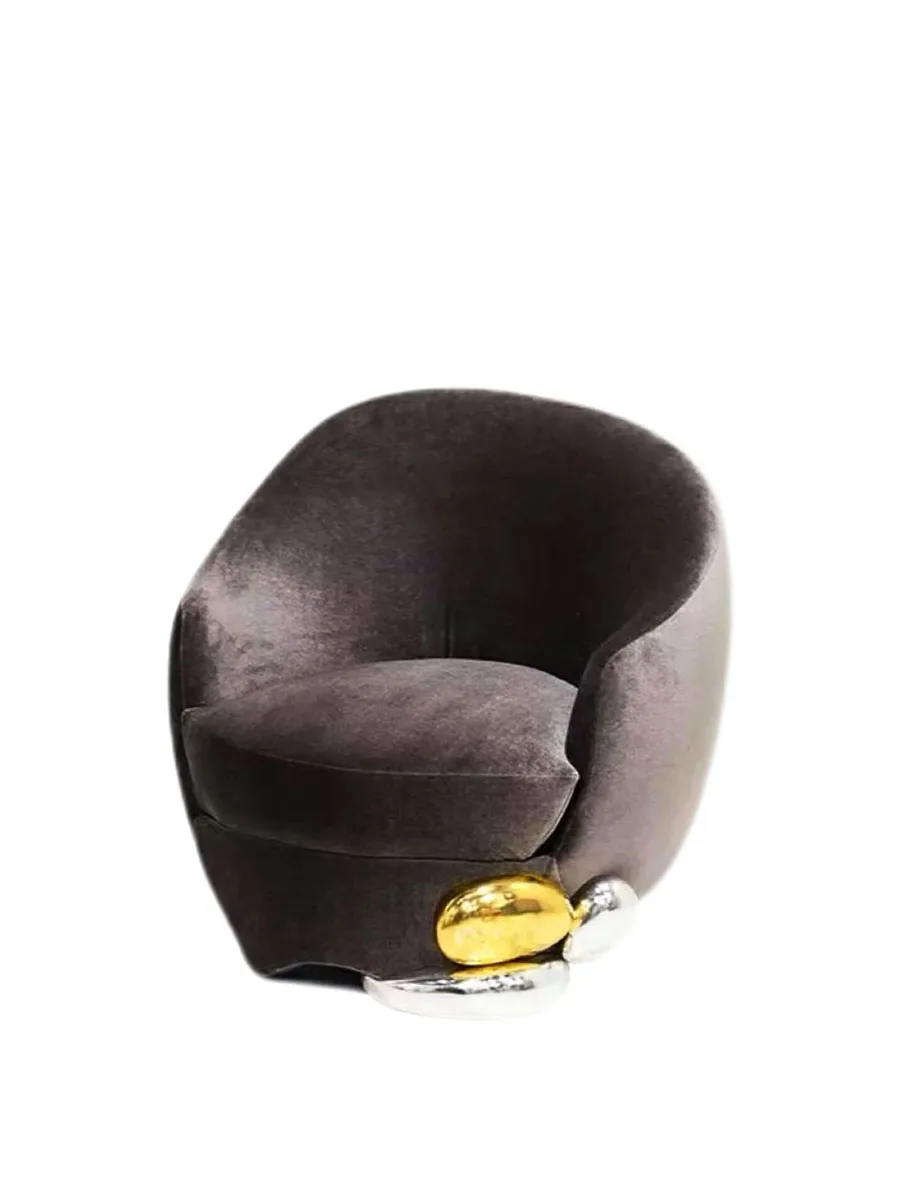 

Light luxury single sofa chair Italian designer model negotiation chair luxury living room balcony home senior sense leisure cha