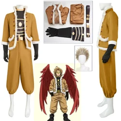 Anime Academia Takami Keigo Cosplay Costume Halloween Men Role Play Carnival Wig Yellow Suit Cosplay Costume