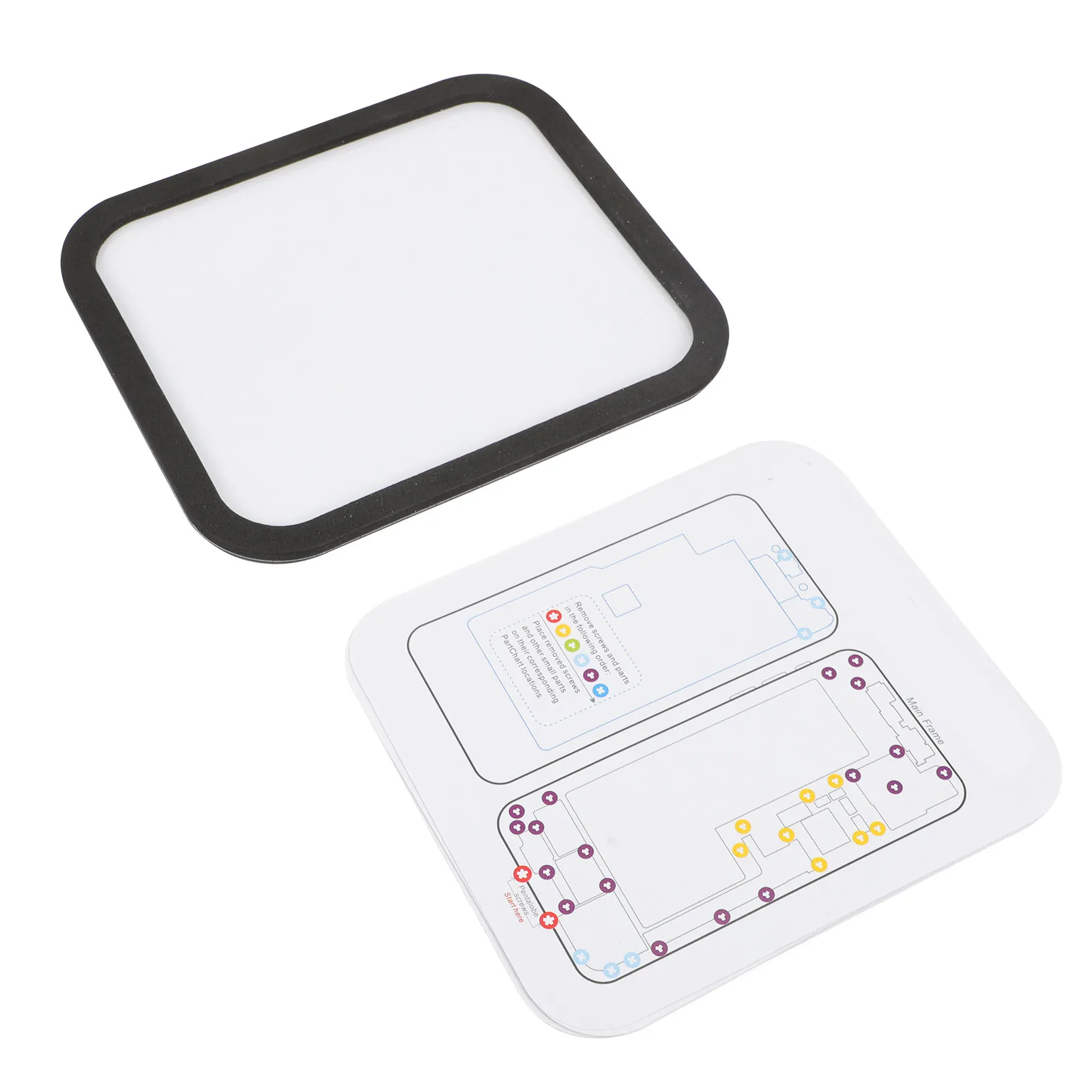 12Pcs Magnetic Screw Memory Mat Professional Grade Work Pad for Repair Screw Tracking Position Memory Pad
