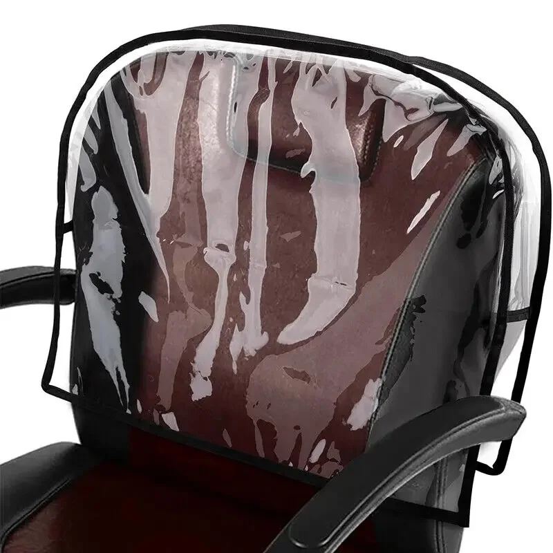 

Barber Chair Back Cover PVC Waterproof Hair Salon Spa Beauty Covers Reusable Multipurpose Clear Hairdressing Backrest Cover