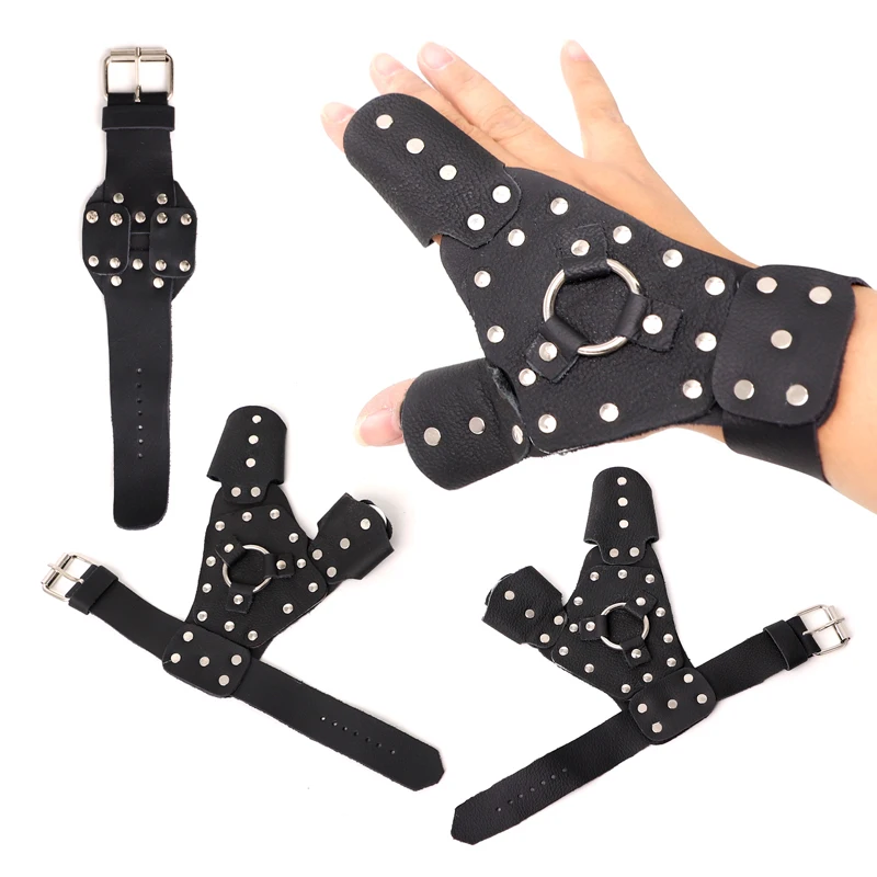 Koruyucu Eldivenler, El Koruma Sol ve Sağ El Sapan Mancınık Dart Avcılık Balık Çekim Okçuluk Aksesuarları Ok ateş