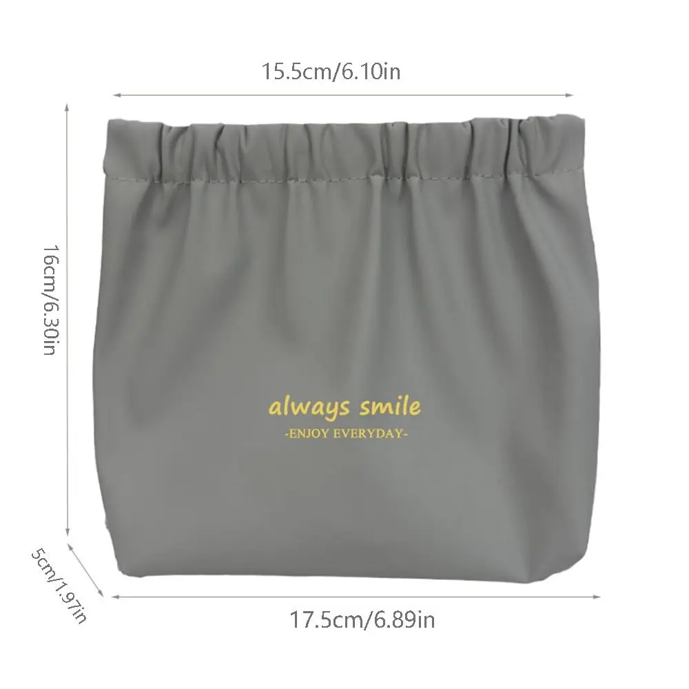 Leaf Spring Bags Self-closing Cosmetic Bags PU Large Capacity Travel Makeup Bags Women Storage Pouch