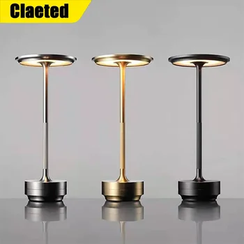 간단한 충전 데스크 램프, 레스토랑 바 데스크 램프, 분위기 디밍 레트로 휴대용 충전 터치 USB 데스크 램프