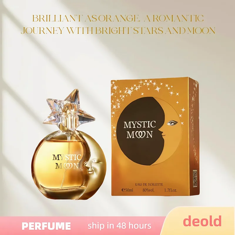 

50ml New women's Eau de Toilette, Mysterious Moon, new geranium scent, woody, long-lasting, fresh and natural women's perfume