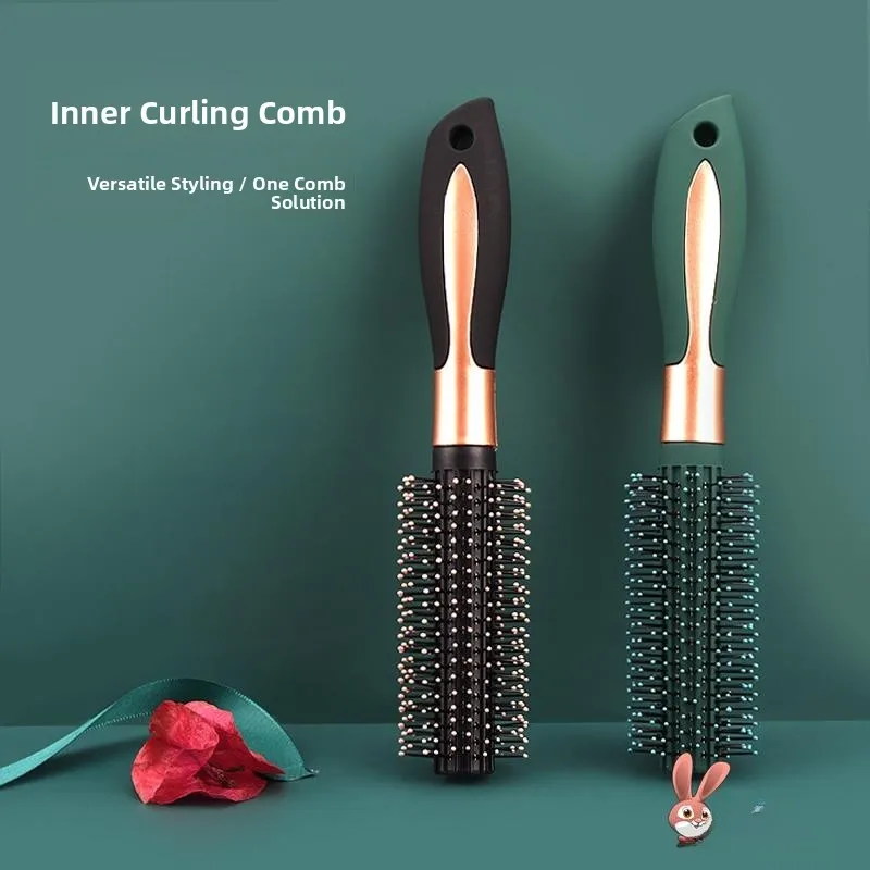 

Профессиональная расческа-щетка для завивки волос для салонов красоты, для длинных волос, для домашнего использования, для укладки и создания локонов, расческа для создания прически, расческа для завивки волос.