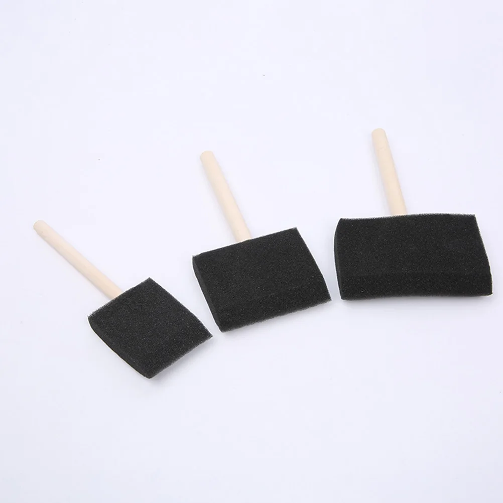 

12Pcs Sponge Brush Set Wood Handle Sponge Paint Brushes for DIY Craft Painting Supplies Narrow Area Application