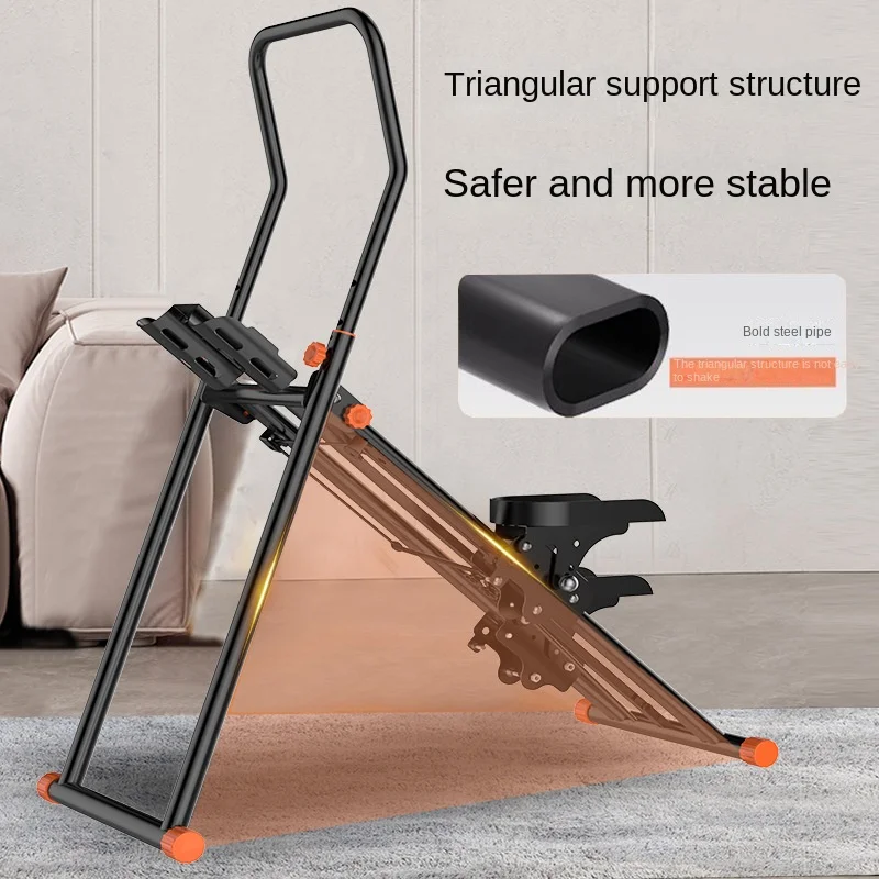 Multifunctional Steel Climbing Machine-Eco-friendly Black Home Fitness Equipment 150kg Capacity Compact Design for All Seasonspr