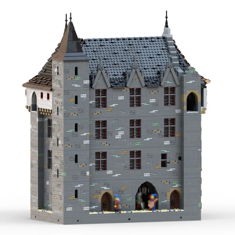 MOC 14562PCS Il Grande Gatehouse - Castello in Brittany Parte 1 Modularity Building Blocks Assemblaggio Giocattolo Mattoni Regali di compleanno per adulti