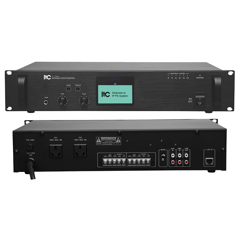 رخيصة المهنية محول الرف جبل IP شبكة محول الصوت